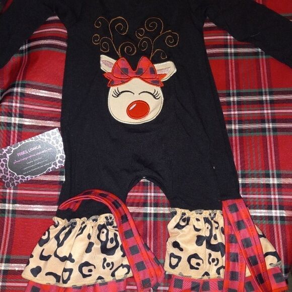 Christmas Boutique  Baby  Ruffle Romper - Picture 3 of 4